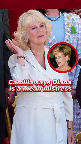 Camilla says Diana is a mean mistress #diana #camilla #royal 