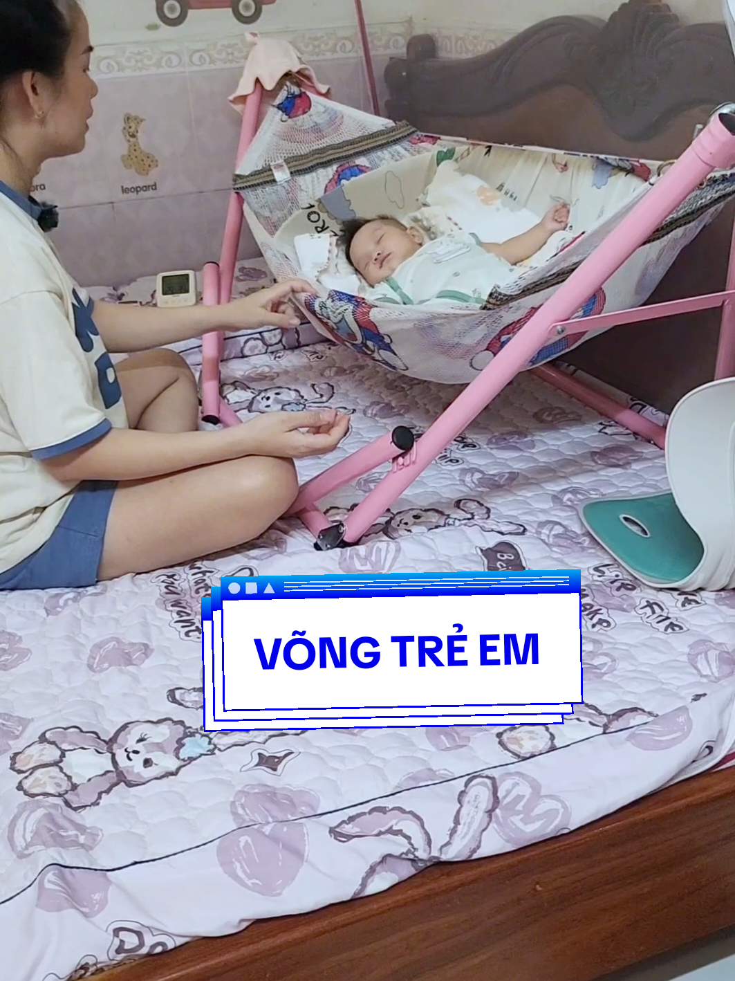 Võng gấp gọn cho trẻ em #vongtreem #mevabe #hot #videoviral #treem 