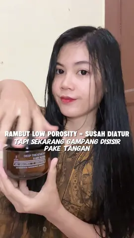Rambut dengan tipe low porosity kayak aku sebelumnya, akhirnya nemu produk yang ngaruh dan bikin rambut aku yg kering, kaku jadi lebih sehat dan halus. 😭🫶🏻 @By Jevarine Official #RambutRusak #rambutkering #DeepTreatmentHairMask #Haircare #Jevarine 