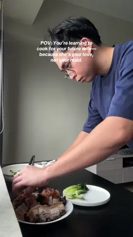 She’s a dentist, I’m a home cook. Just doing my part for love haha #fyp #foryou #cooking #food 
