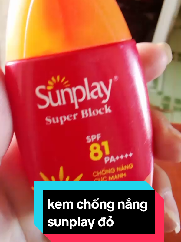 kem chống nắng sunplay đỏ món đồ không thể thiếu trong túi xách trong dip hè này nha#BTuyềnnè #xuhuongtiktok #kemchongnangnangtone 