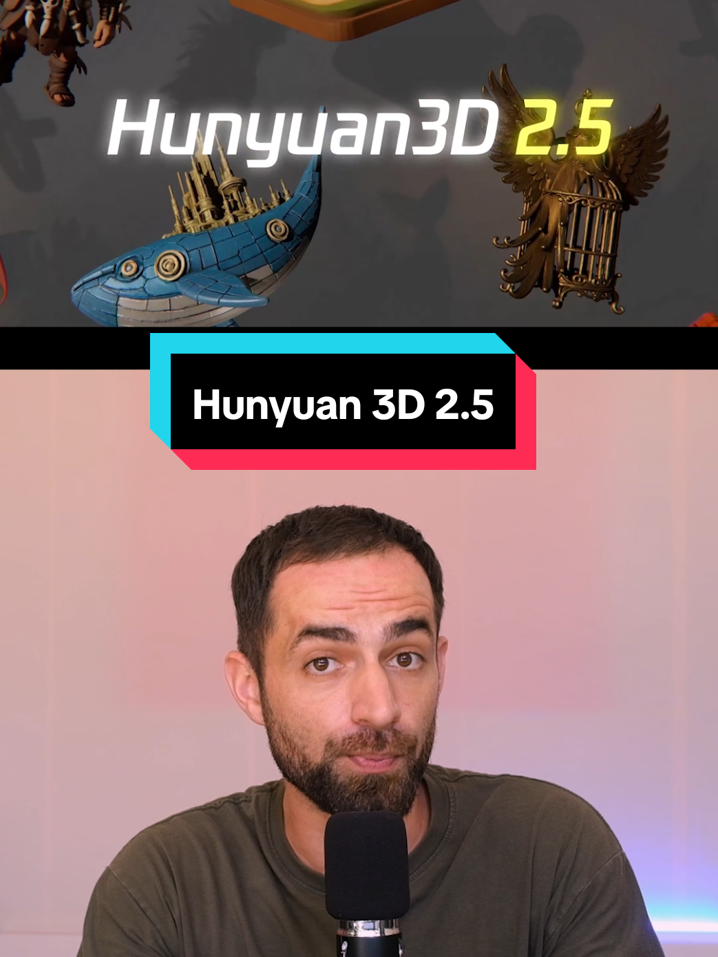 Hunyuan 3D 2.5 is a new 3D Generator from Tencent that delivers ultra high definition modeling #ai3d #hunyuan3d #3dmodeling #aitools #ai #artificialintelligence #3dart #imageto3d #hunyuan 