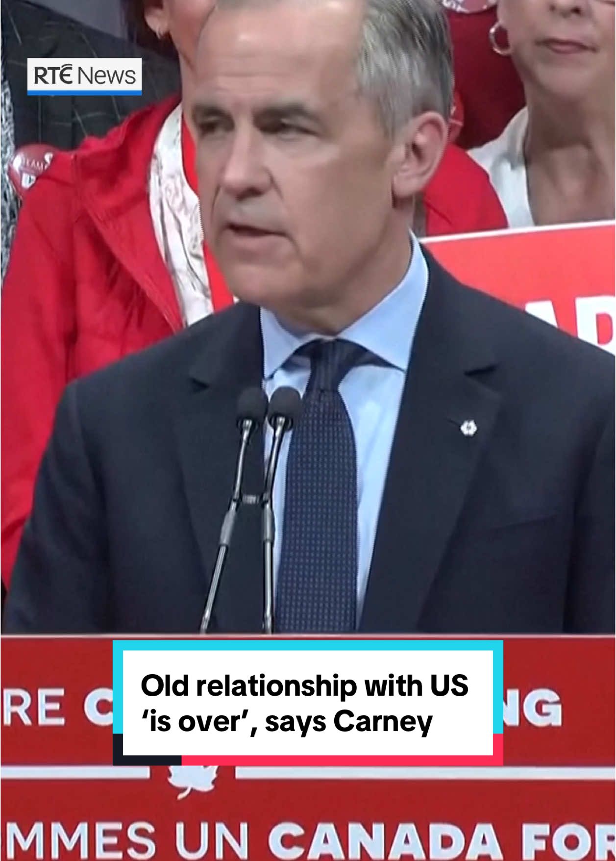 Canadian Prime Minister Mark Carney’s Liberal Party has retained power in the country’s election, but fell short of the majority government he had wanted to help him negotiate tariffs with US President Donald Trump. Mr Carney had promised a tough approach with Washington over its import tariffs and said Canada would need to spend billions to reduce its reliance on the US but the right-of-centre Conservatives, who called for change after more than nine years of Liberal rule, showed unexpected strength. In his victory speech, Mr Carney said that the system of global trade anchored by the US “is over”. Link in bio to read more 📲 #rtenews #canada #donaldtrump #tariffs