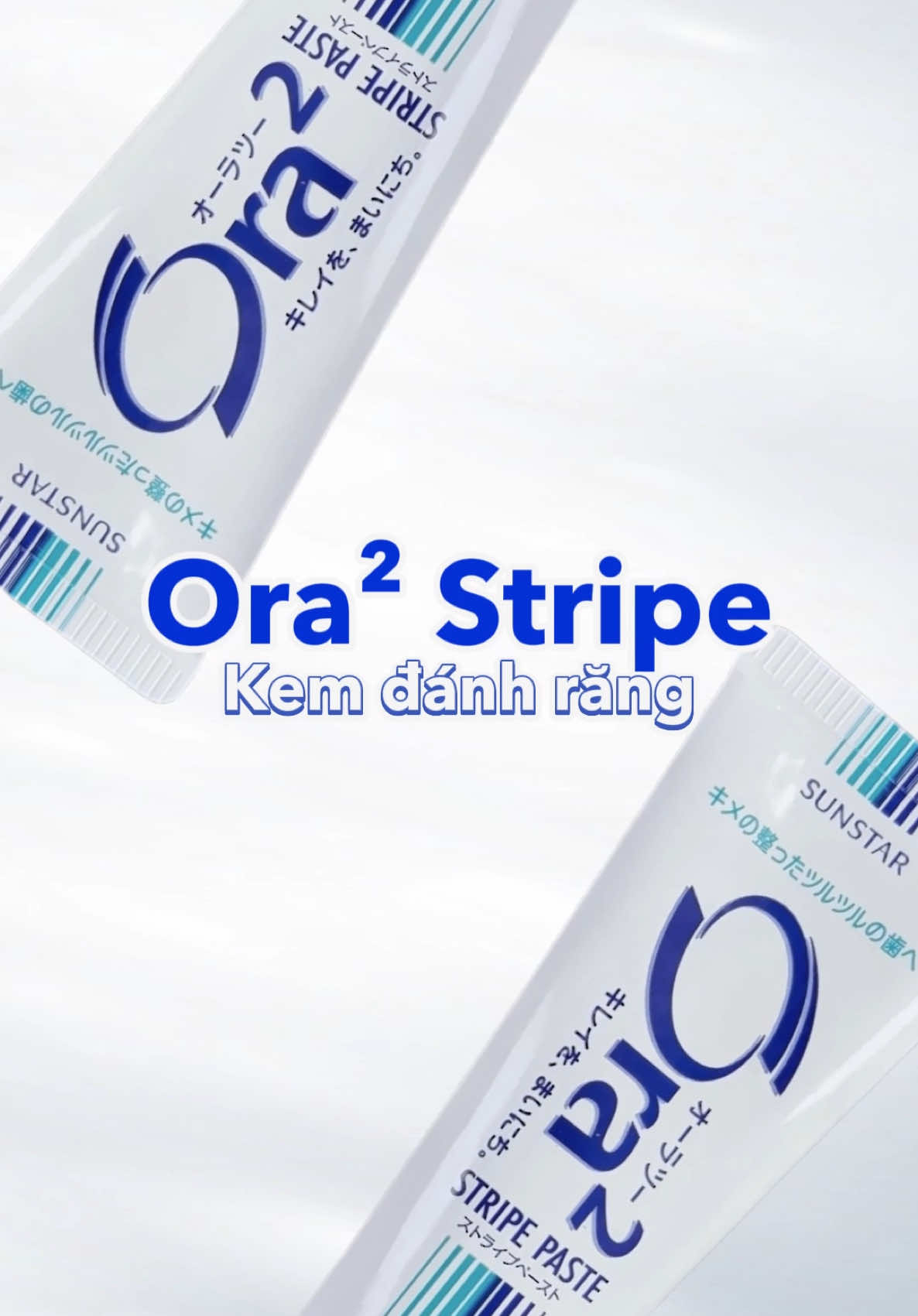 Kem Đánh Răng Ora2 Stripe 140g Giúp tăng cường men răng và ngăn ngừa sâu răng #kemdanhrang #lamtrangrang#xuhuongtiktok#viralvideo #review 