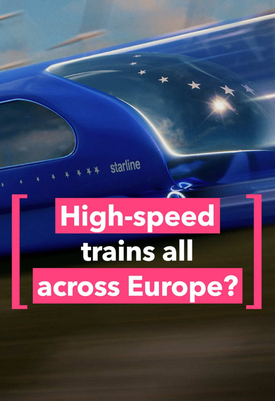 Starline is an idea for a fully integrated, high-speed rail network that connects all of Europe. #train #traintravel #europe #transport #planeta 