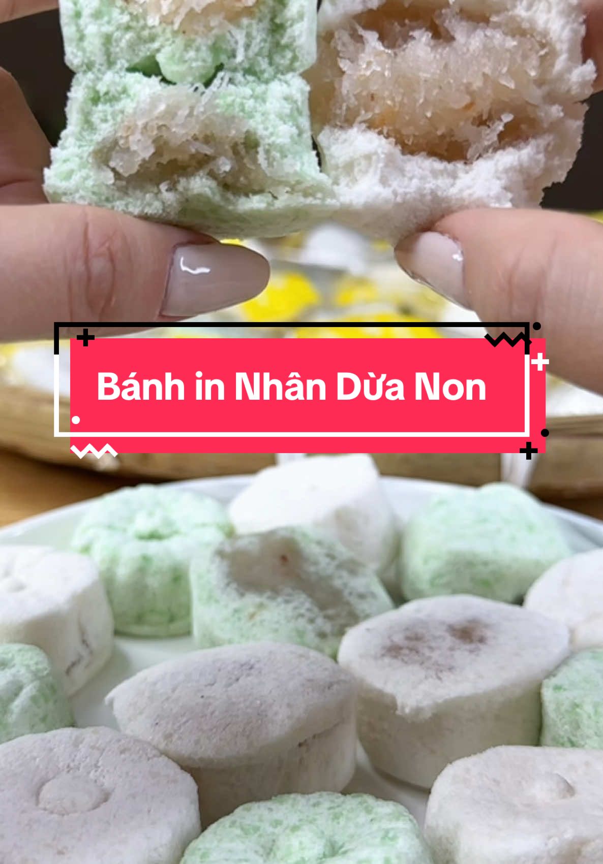 Bánh in nhân dừa non ăn mãi không chán #banhinnhanduanon #banhin #anvattiktok #food #review #diemthuyriviu 
