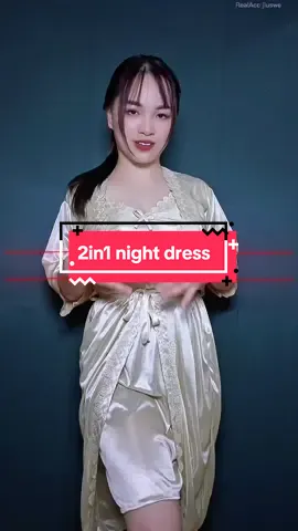 2in1 night dress murahh #nightdress #bajutidur #bajutidurwanita #nightwear #sleepwear 