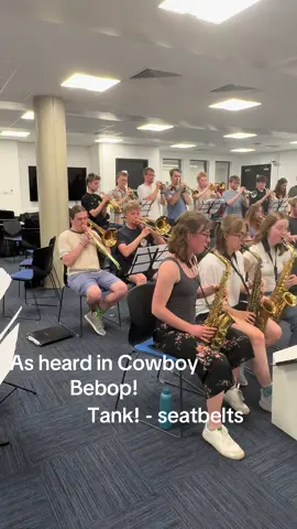 Tank! as heard in Cowboy Bebop from our rehearsal on Monday #bigbandjazz #subbsheffield #jazz #livemusic #uniofsheff #jazztok #cowboybebop #anime #animemusic #animetok 