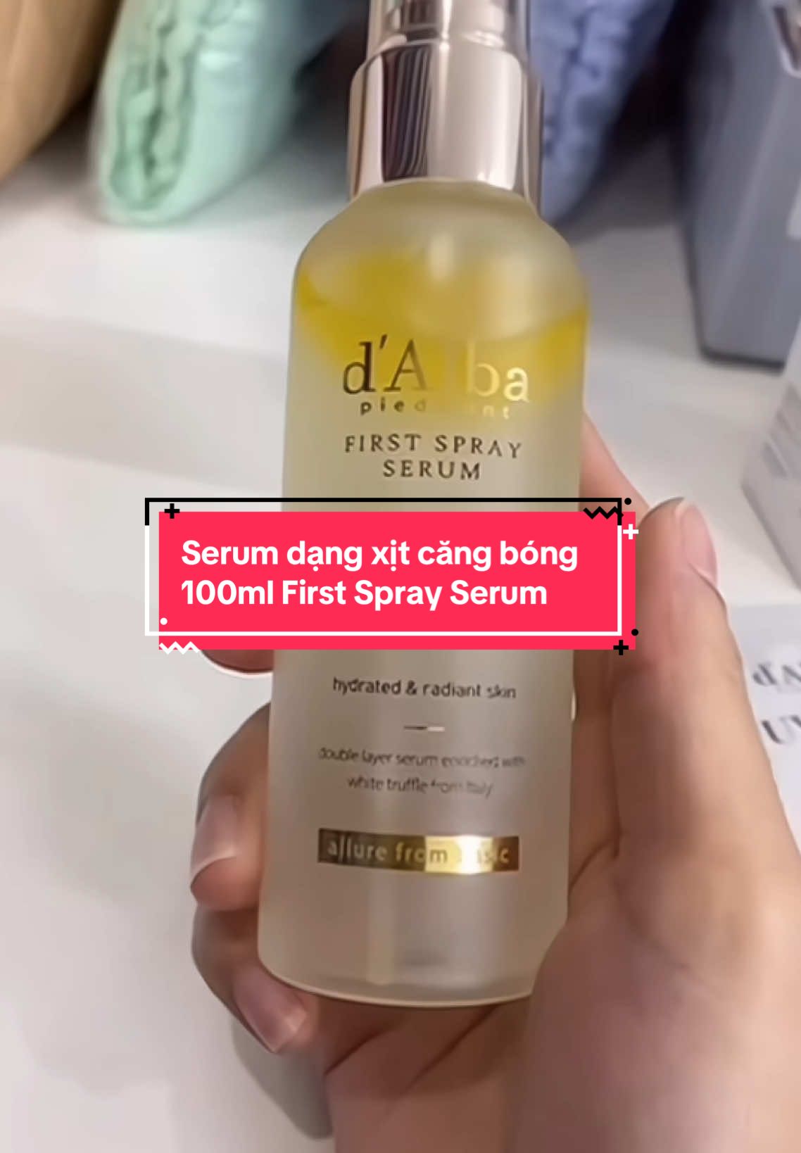 Serum dạng xịt D’alba, hiệu ứng da căng bóng  #xuhuong #trending #chamsocda #fyp #foryou #dalba #serum #fypツ #viral 