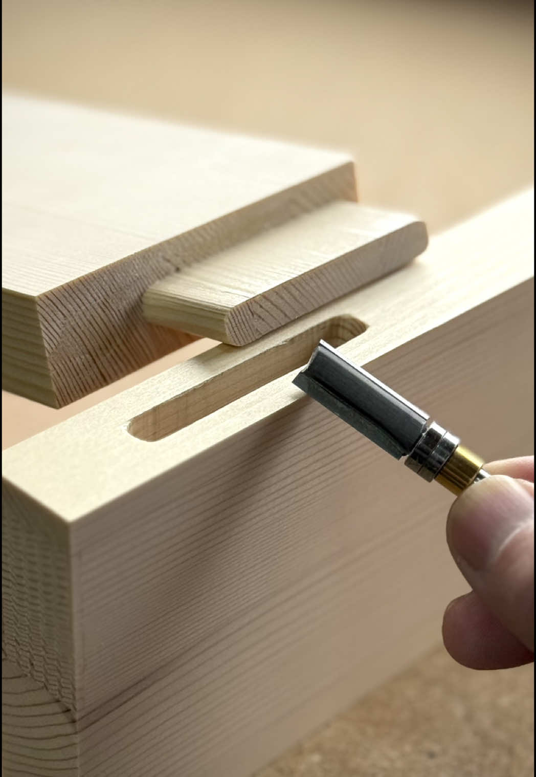 Making Tenons with a Router Bit. #woodworking #DIY #joint #asmr 