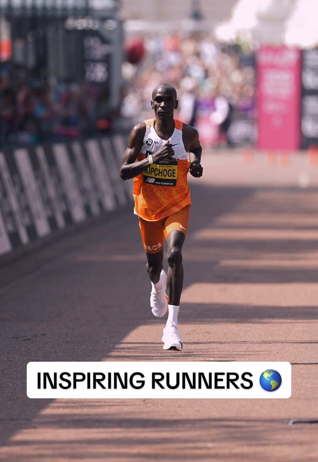 Inspiring the world of running 🤝 Eliud Kipchoge 🇰🇪  #fyp #Running #londonmarathon #sports #kenyantiktok🇰🇪 