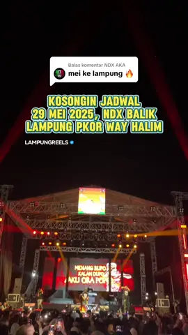 Membalas @NDX AKA gimana kalian udah kangen belum sama suasana ini bareng NDX, kita bakal seru seruan bareng lagi nanti tanggal 29 Mei 2025, inget tanggal 29 Mei ya bukan tanggal lainnya, kita seru seruan bareng di Lapangan PKOR Way Halim Bandar Lampung Tiket akan segera kami update dalam waktu dekat ini Pantengin sosmed kita dan singphorialpg ya #lampung #lampungreels #lampungpride #foryoupage #fyp #lampungtiktok #lampungfyp #bandarlampung #lampungsamarata #wisatalampung #wisatalampungchek 