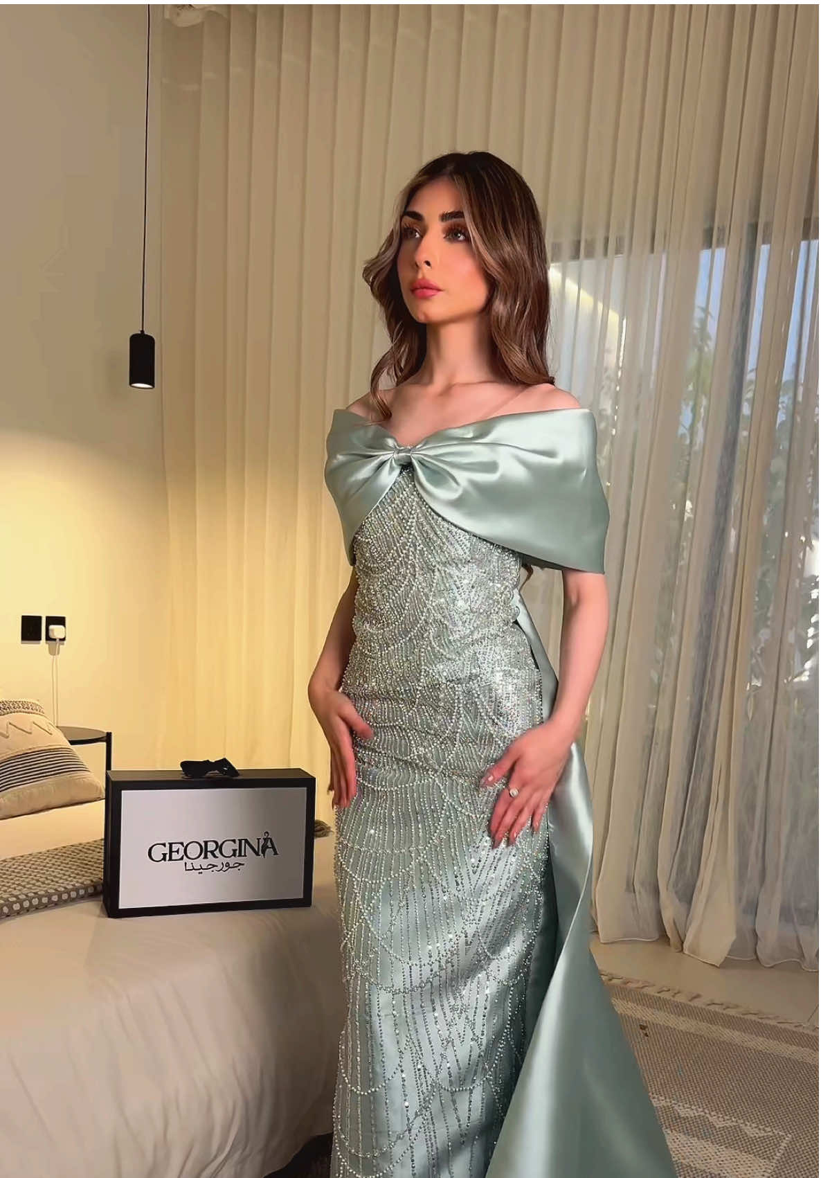 اسم المنتج/ فستان فدوه      #تنفذينا_وتصورينا_الشخصي #جورجينا #explore #foryou #fyp #ترند  #capcut #فساتين_سهره #كولكشن_المناسبات #زواجات #غنج #فساتين_راقية 