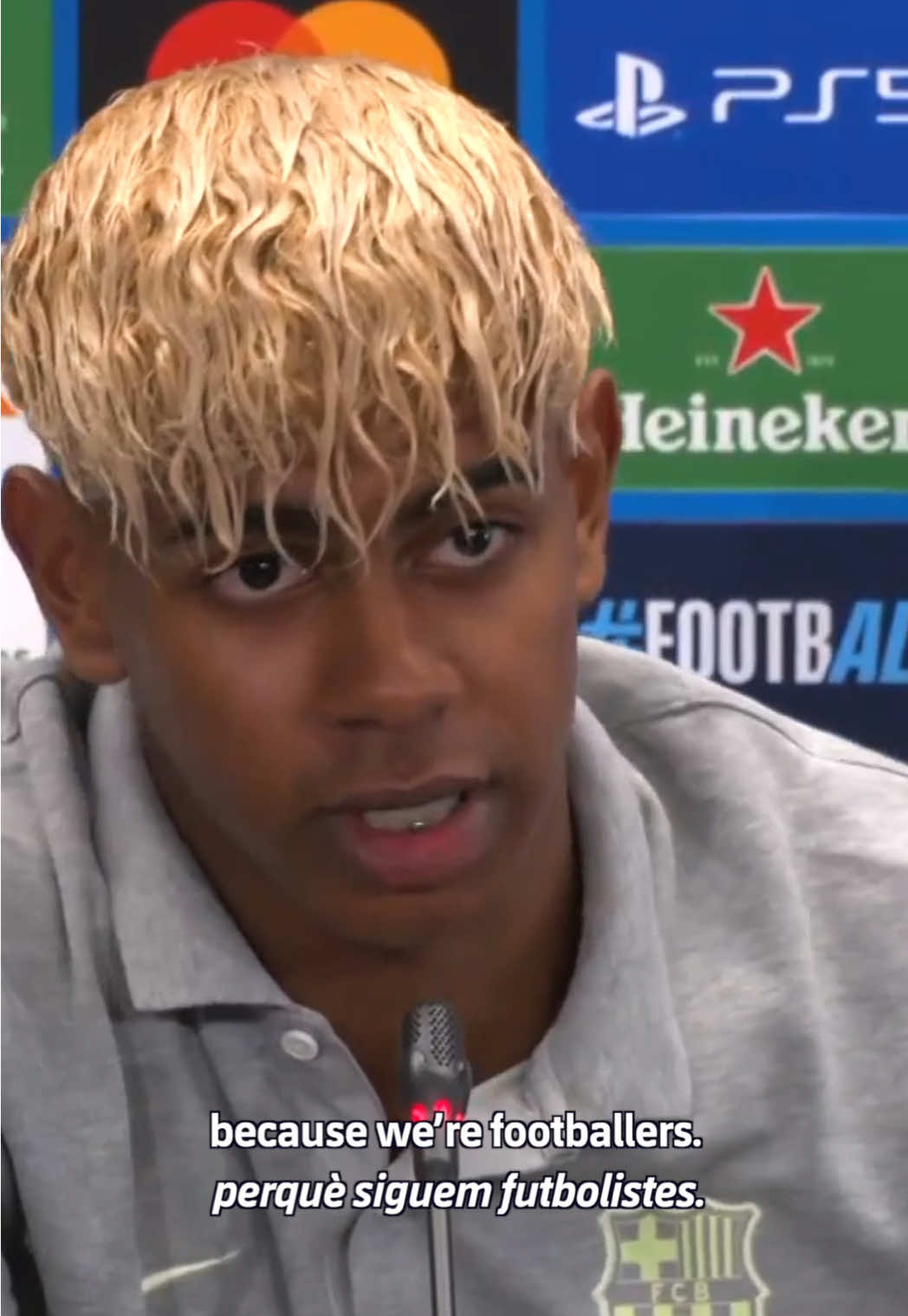 Lamine speaks ahead of the Champions League semifinals 🫶 #fcbarcelona #barçaontiktok #ChampionsLeague @Lamine Yamal 