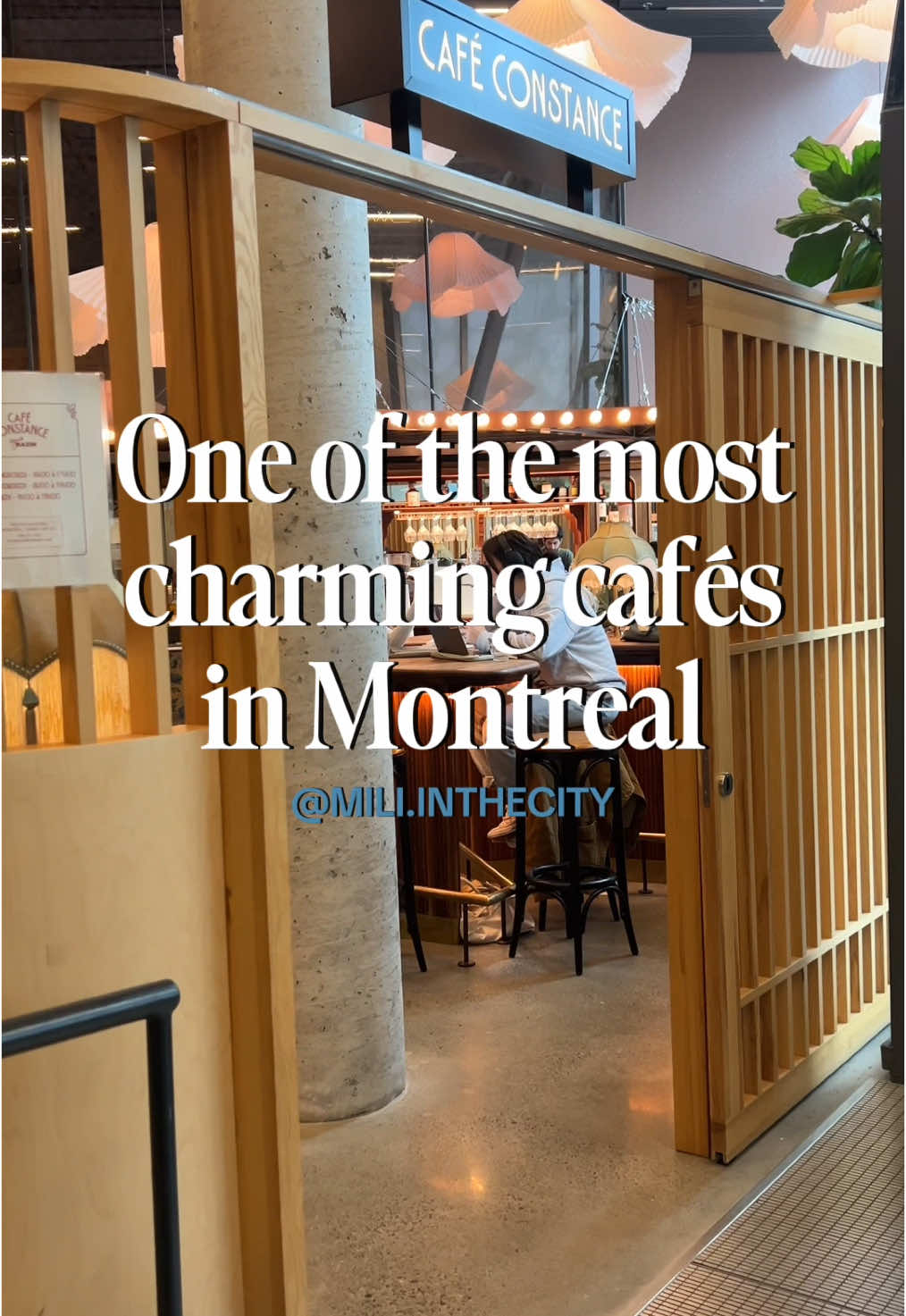 THE MOST CHARMING CAFÉ IN MONTREAL! That I’ve found so far 😂  This artfully spot is located in the lobby of the Wilder Building (home of Les Grands Ballets Canadiens) in the vibrant Quartier Des Spectacles. It works as a space for artists and employees to gather and of course to meet with friends. I was completely dazzled by Cafe Constance upon walking in! They serve up all your coffee favourites and French inspired delights like croque monsieur, French toast and of course all the fresh pastries.  I will say the space was quite busy but it made for a perfect spot to people watch and decompress.  📍 @cafeconstancesignebazin  1430 rue Barmoral  . . . . . . . . . #mtlcafe #quartierdesspectacles #centreville #downtownmontreal #montrealcafe #montreal #montrealcoffee #tourismemontreal #mtlcoffeeshops #mtlcoffeecrawl #cafesofinsta #coffeeshopvibes #coffeeshopaesthetic 