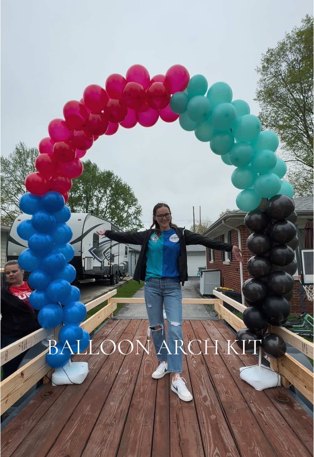 SUPER easy to use & makes any event look so much better! you can’t beat it for this price! 🎈⚾️❤️💙🩵🖤 #balloonarch #balloons #balloonsoftiktok #balloonarchdecor #balloonarchtutorial #balloondecoration #partyballoons #baseball #baseballparade #paradefloat 