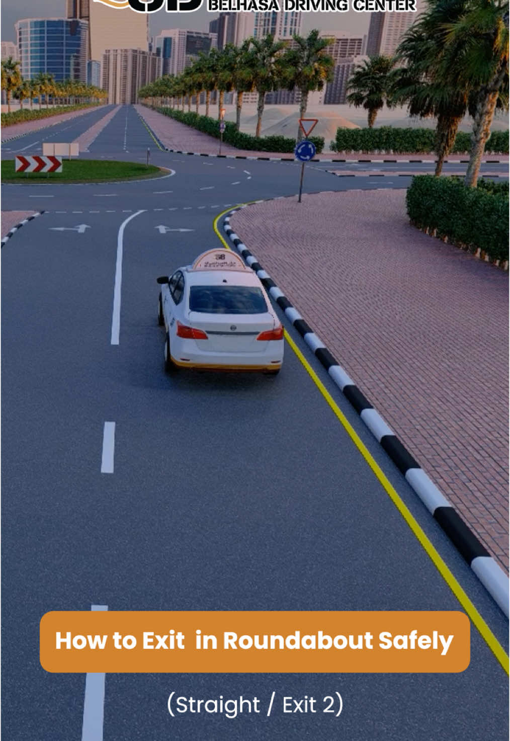 Mastering Roundabouts: Exit 2 video! As you approach the roundabout, slow down and yield to the left. ✅ Enter safely and keep your cool. ✅ Take the second exit to stay on track. ✅ Don’t signal until you’ve passed the first exit — then indicate right and exit smoothly. ✨ Small moves = big safety! ✅ Save this tip & share with new drivers. 🔔 Follow us for more driving tips! #DriveSmart #RoundaboutRules #DrivingTips #BelhasaDrivingCenter