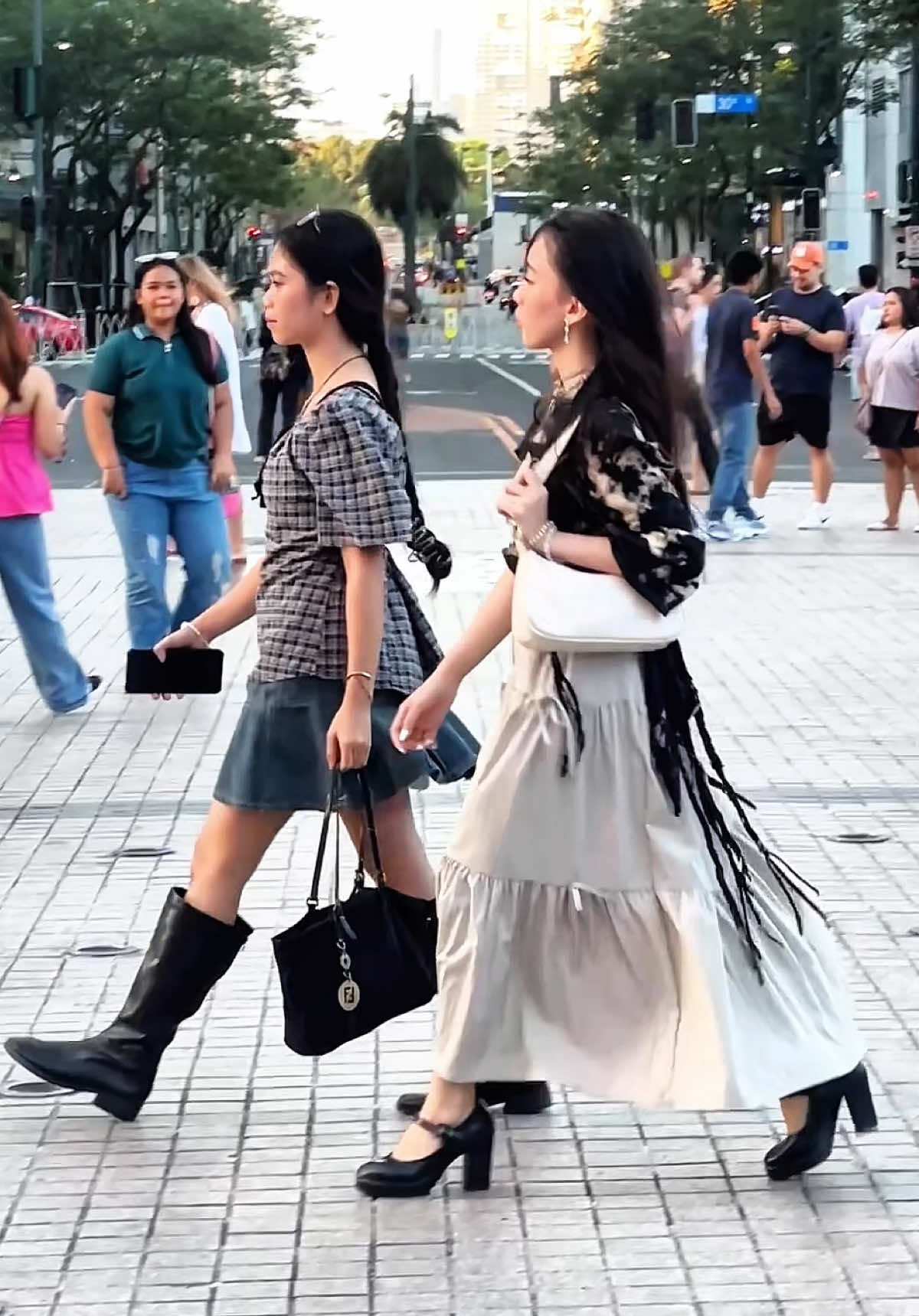 Spotted @thruyelseyes @hytfrrhg in BGC 🇵🇭.  We’re spotting in the area every weekend, so be ready with your best outfit. @neil_photography.ph (IG) #bgcstreetfashion #bgc #fashion #fyp #foryou 