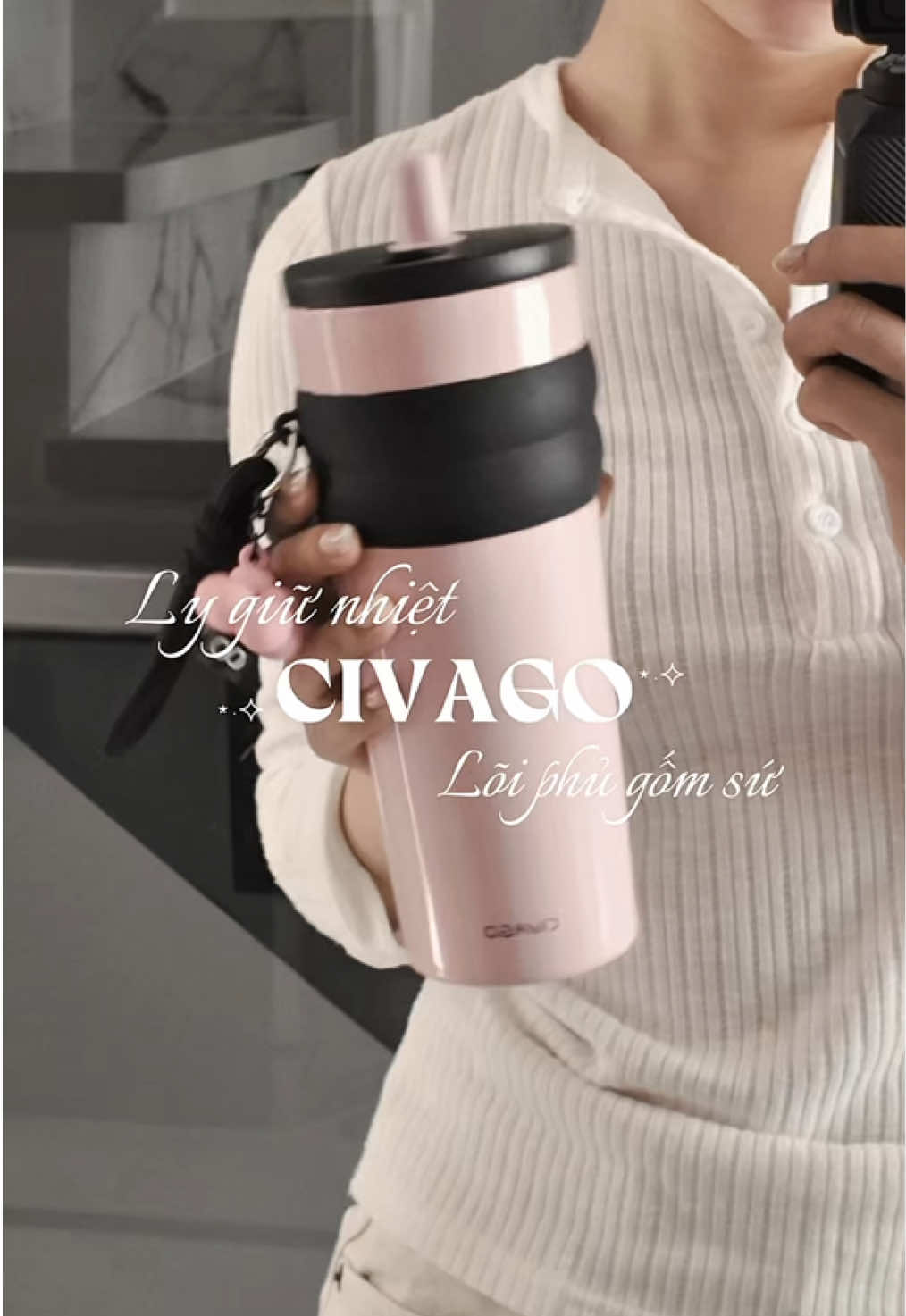Thêm 1 chiếc bình giữ nhiệt được lọt vào danh sách yêu thích của tui, vừa bền vừa xinh nữa @CIVAGO.vn  #lygiunhiet #civago #review #thinhhanh 