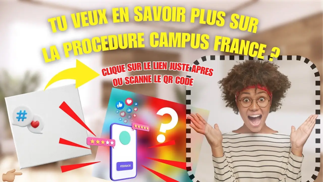 Tu veux en savoir plus sur la procédure campus france ? Scan le QR code ou clique sur le lien #etudiants #etudiantsetrangers #etudiantenfrance #campusfrance #campusfrancealgerie #campusfrancesenegal #campusfrancecongo #campusfrancerdc #campusfrancecameroun #pourtoi #pourtoipage #etudiant 