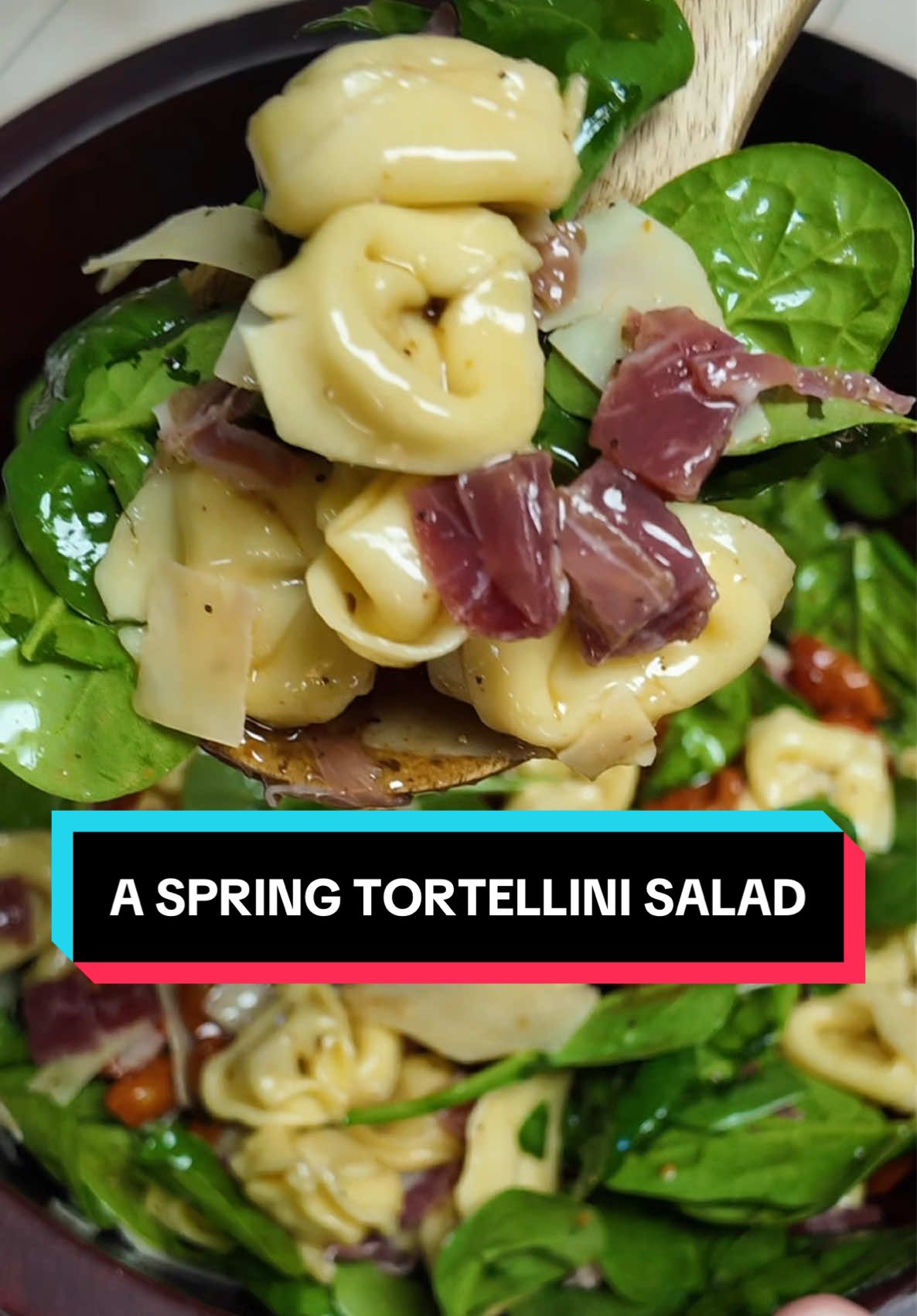 Spring is here! Stop into @Meijer and grab everything you need to treat your friends and family to this simple and delicious tortellini salad! #meijerpartner #meijerrecipes #pastasalad #easyrecipessimple 
