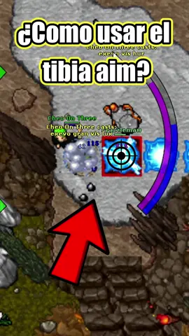 Tibia Aim! pega hechizos sin apuntar! #TIBIA #tibiagame #curiosidades #fyp #tutorial #guia