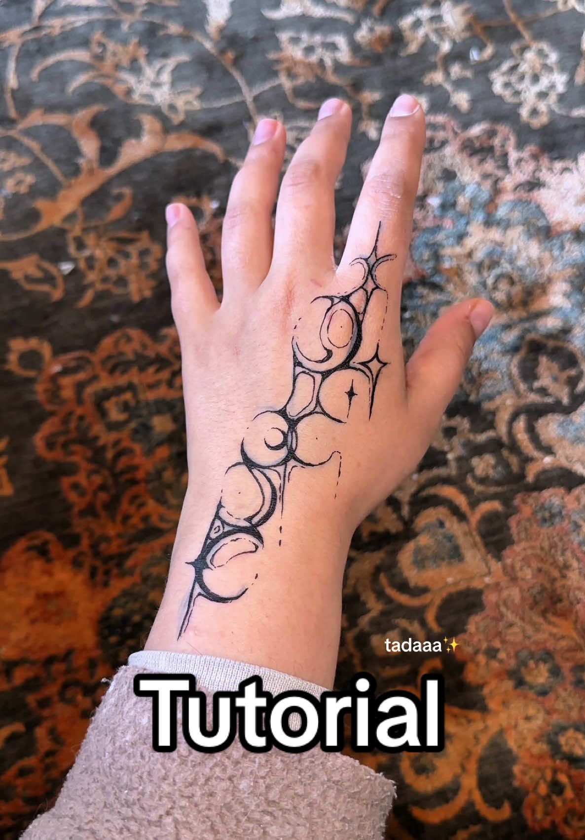 Antwort auf @♡Player 222♡ ablittle Tutorial for u❤️ #tattoo #cybersigilism #art #freehandtattoo #temporarytattoo 
