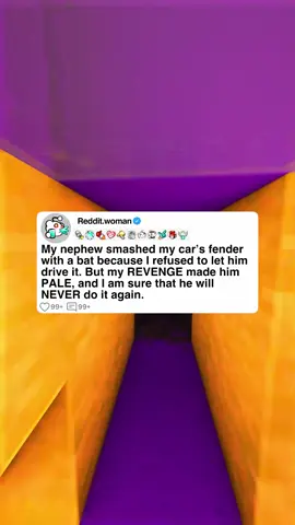 My nephew smashed my car’s fender with a bat because I refused to let him drive it. But my REVENGE made him PALE, and I am sure that he will NEVER do it again.   #redditstories #reddit #redditstorytimes #redditreadings #askreddit #usa  The title of this story was changed