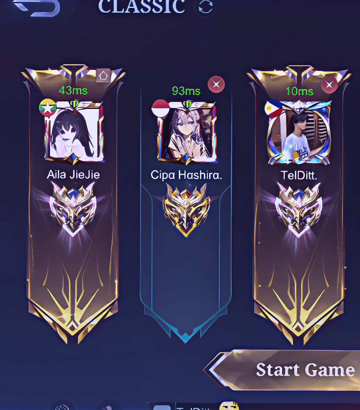 Trio bocil 😾💕@Cipα Six eyes. @tel #CapCut #fyp #mlbb #mobilelegends_id 