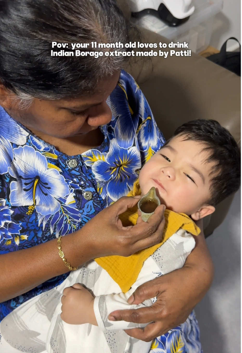 Gabriel loves it!!! 😝 #indianborage #herbs #herbalmedicine #family #toddlers #fyp #foryoupage #chindian #sgfyp #momof2 #brothers #routine #patti 