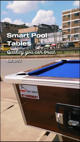#fyp #kikuyutiktok  come get this beautiful brown pool table with Blue top from Smart Pool tables. Call 0710 359 047 or visit any of our branches in Nairobi, Nakuru or Embu. #qualityyoucantrust #pooltable #nairobi
