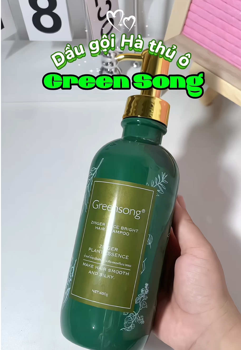 Unbox dầu gội Hà thủ ô #unboxing #tocxinh #daugoihathuo #greensong #daugoithaoduoc 