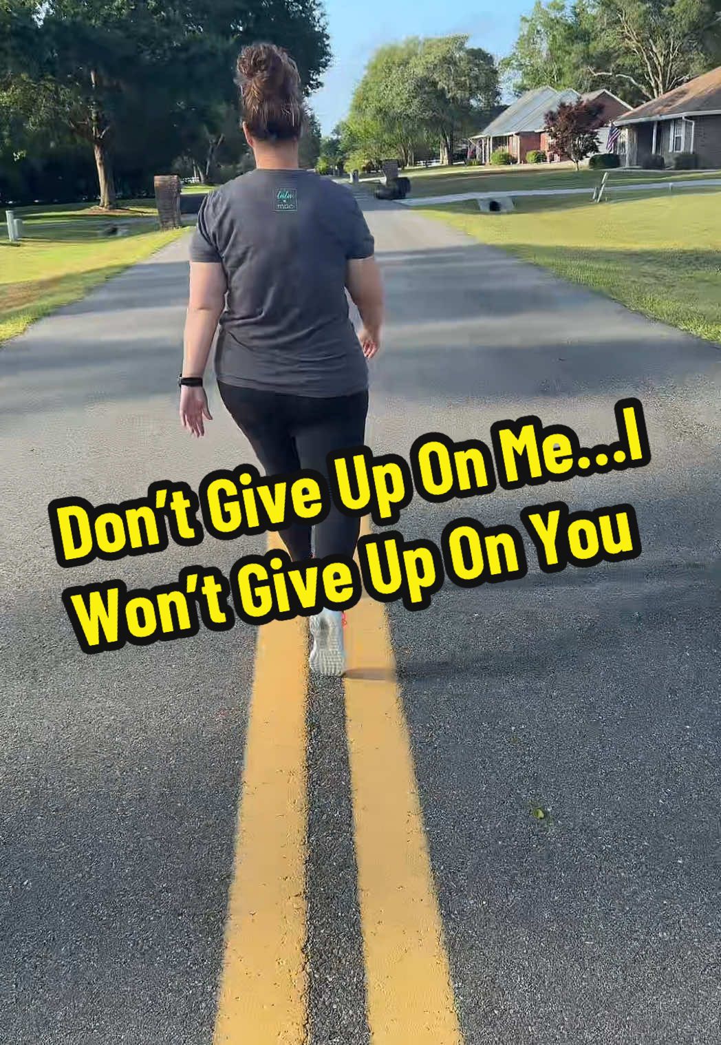 I will never give up on you!! Keep going girl I am so freaking proud of you! I know every day you put one foot in front of the other no matter what people say or think you get up and do the dang thing! You will get where you are supposed to be! God has His hands on you…just keep laying it at His feet girl! #butgod #healthy #motivation #motivational #motivationaltuesday #keepgoing #husbandwife #family #familyworkout #walking #20ksteps  