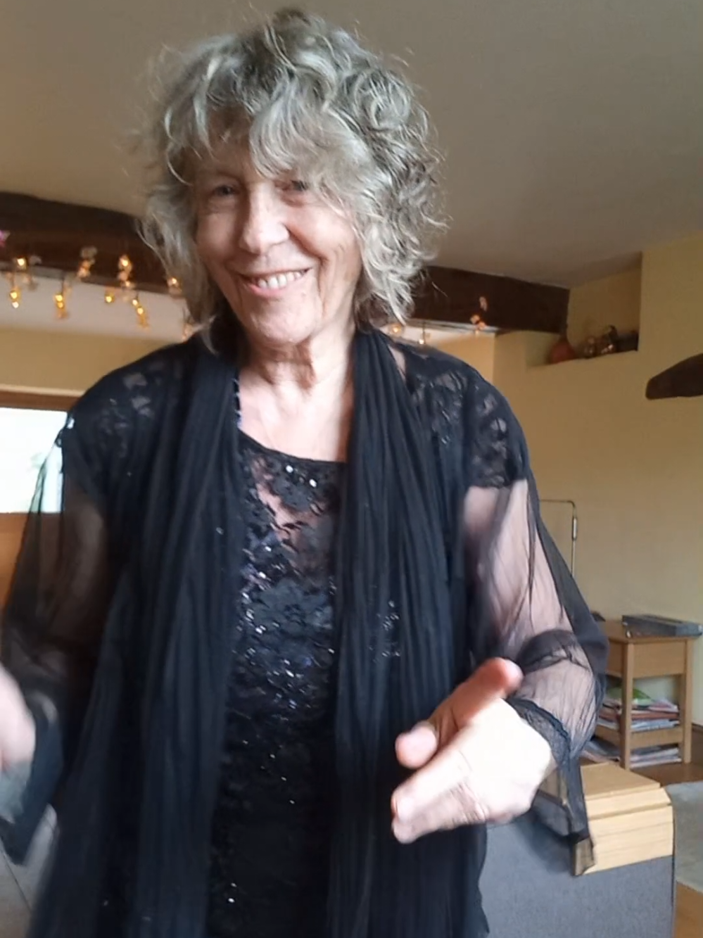 I might be old and a grandma but I am still foxy especially in black lace . Buy 