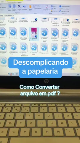 Como converter arquivo em pdf? Descomplicando a papelaria #papelariapersonalizada #silhohettestudio #papelaria #artesanato #descomplicando #pdf 