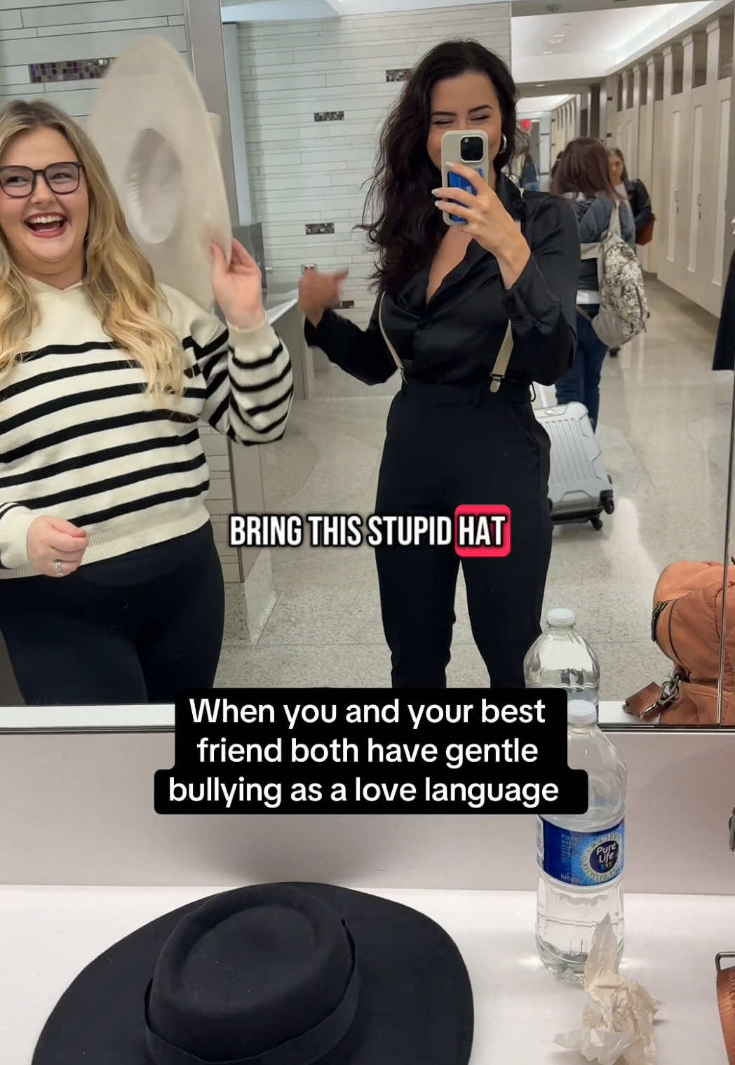 The pure joy in the laughs says everything 😂 if I don’t give you a hard time I probably don’t like you #bff #bestfriend #lovelanguage #gentlebully #fyp 