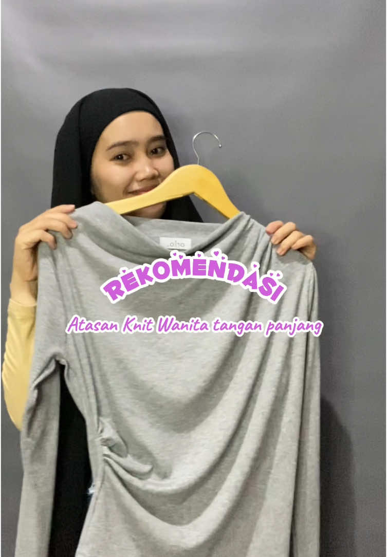 Atasan knit wanita lengan panjang #knitwanita #atasanknit #atasanknitpremium 
