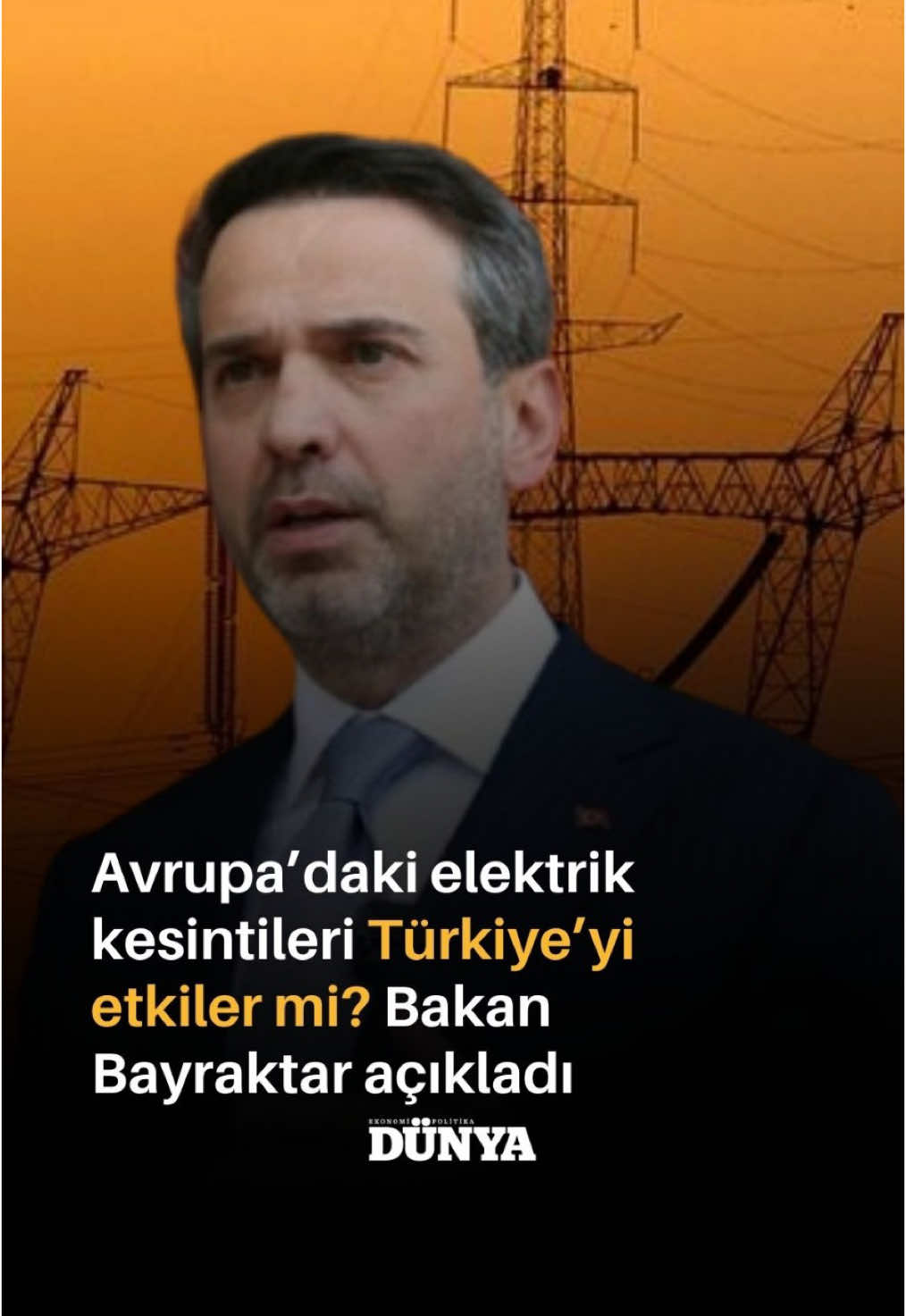 Cumhurbaşkanlığı’nda dün gerçekleşen kabine toplantısında da Avrupa'daki kesintiler gündeme geldi. Enerji ve Tabii Kaynaklar Bakanı Alparslan Bayraktar yaşanan kesinti ve sonuçlarına ilişkin kabine üyelerine bilgilendirme yaptı. Kabine toplantısı sonrasında da gazetecilerin sorularına yanıtlayan Bakan Bayraktar Türkiye’nin Avrupa ile aynı dağıtım ağı içerisinde yer aldığını hatırlatarak “Şu anda bu sıkıntıdan Türkiye etkilenmedi. Ama bizi etkileyebilecek boyutta bir sıkıntı. Çünkü biz de Avrupa’nın sistemine bağlıyız” dedi. #bakan #avrupa #elektrik #dünyagazetesi