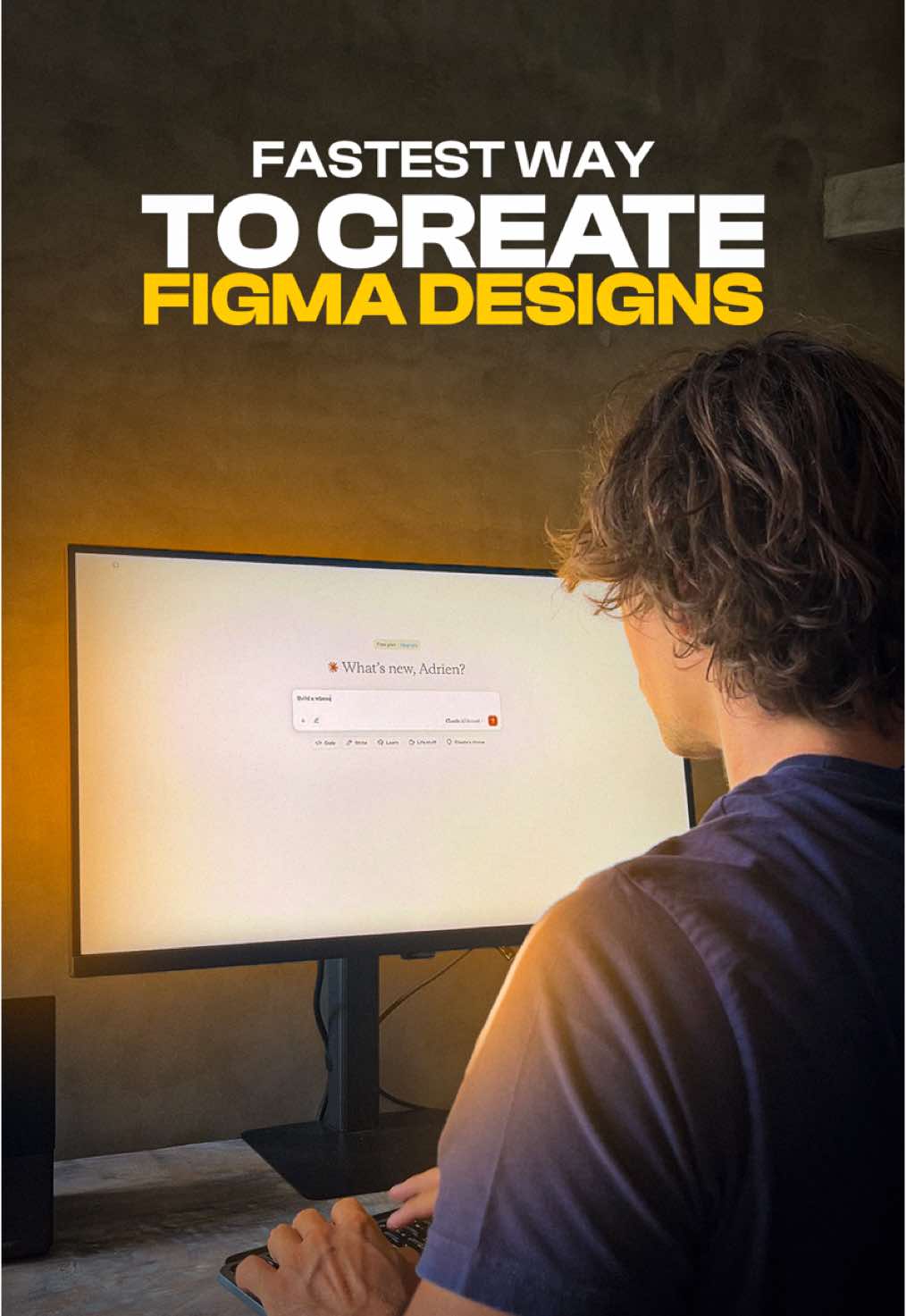 The fastest way to create Figma designs, using AI🚀 #figma #webdesign #designer #figmadesign #website 