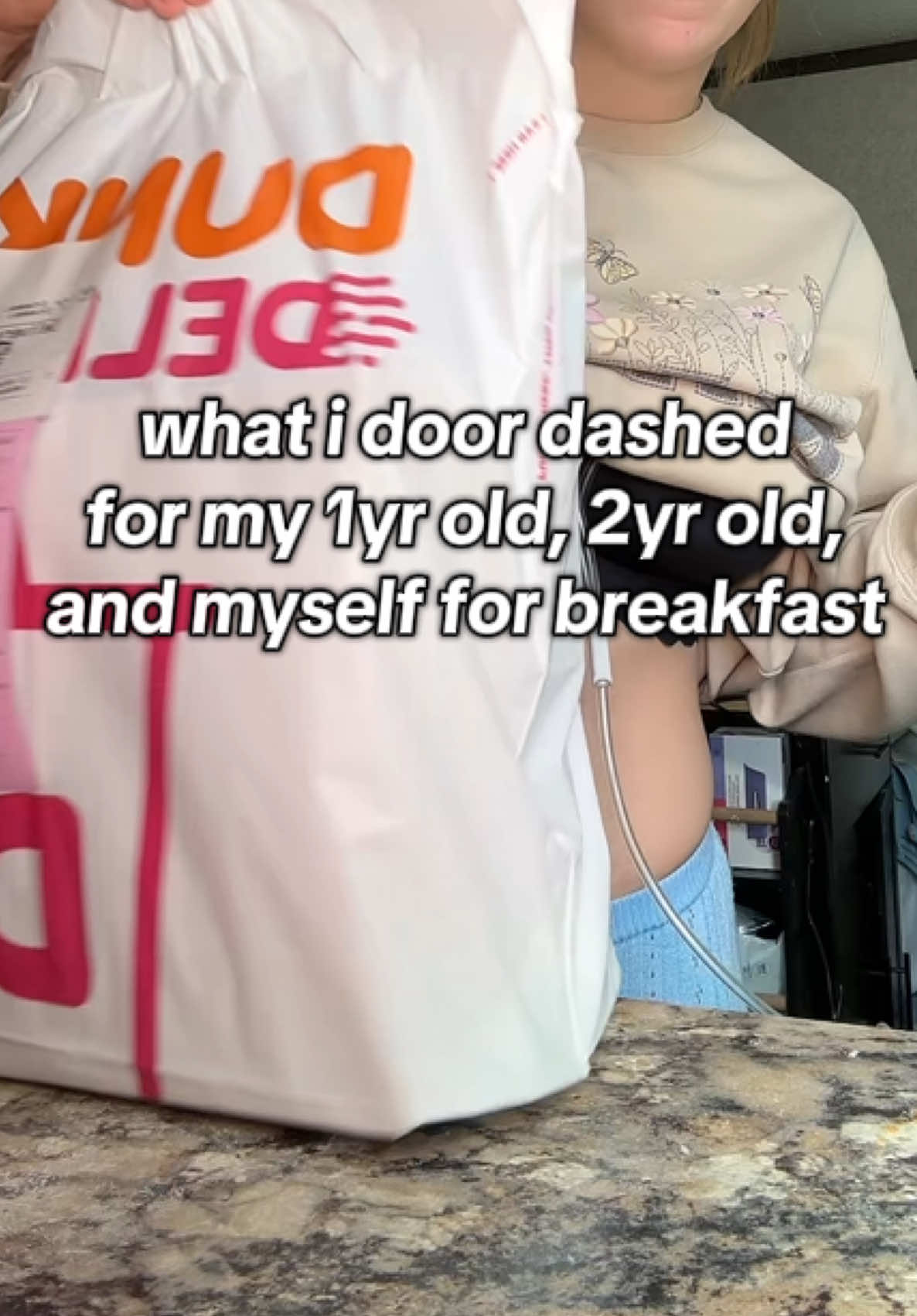 we love dunkin for breakfast around here #oversupplier #pumpandpour #pumpingmom #pumping #lactation #lactationsupport #postpartum #2under2 #milkdonor #donor #nursingmom #MomsofTikTok #nursingmomsoftiktok #pumpingmomsoftiktok #feedingthefreezer #lactatingloudly 