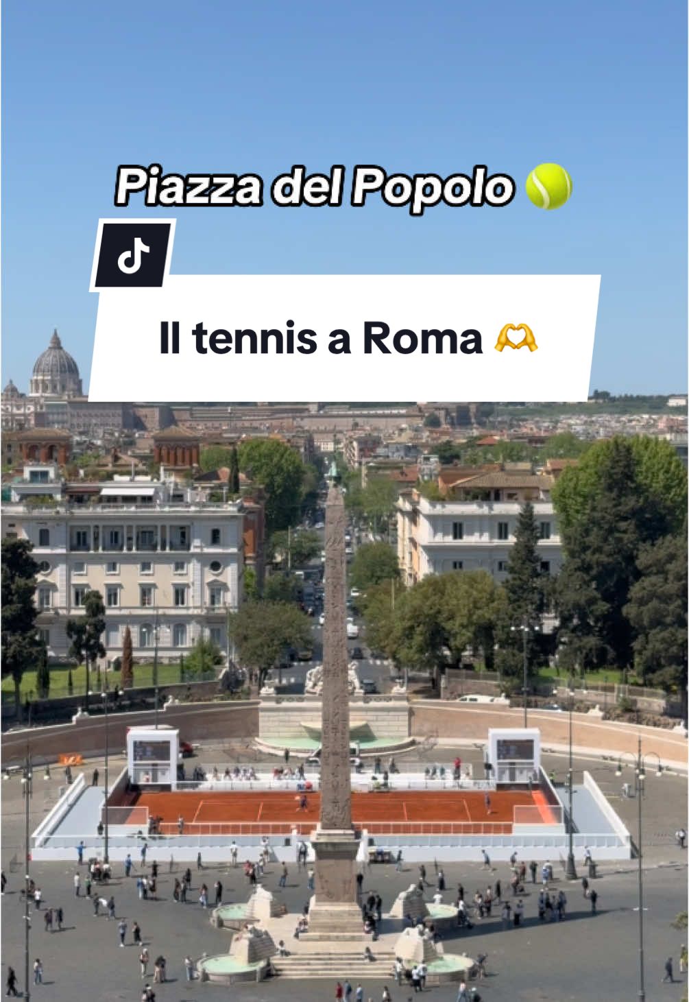 La magia degli @Internazionali BNL d'Italia a Piazza del Popolo. 🫶 #IBI25 