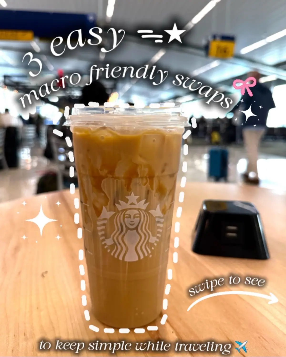 As someone who travels frequently, these are 3 super simple swaps from popular drinks that I use frequently, as I’ve found these are also typically accessible from most Starbucks around the world.  Currently in South Korea right now!! 🇰🇷☕️ Coffee culture here is AMAZING 🫶 Been getting a lot of requests for refreshers… comment below which refresher you’d like to see! 🫶 #lowcaloriestarbucks #lowcalstarbucks #starbucksdrinks #starbucksorders #caloriedeficit #starbucks #lowcalcoffee #Fitness