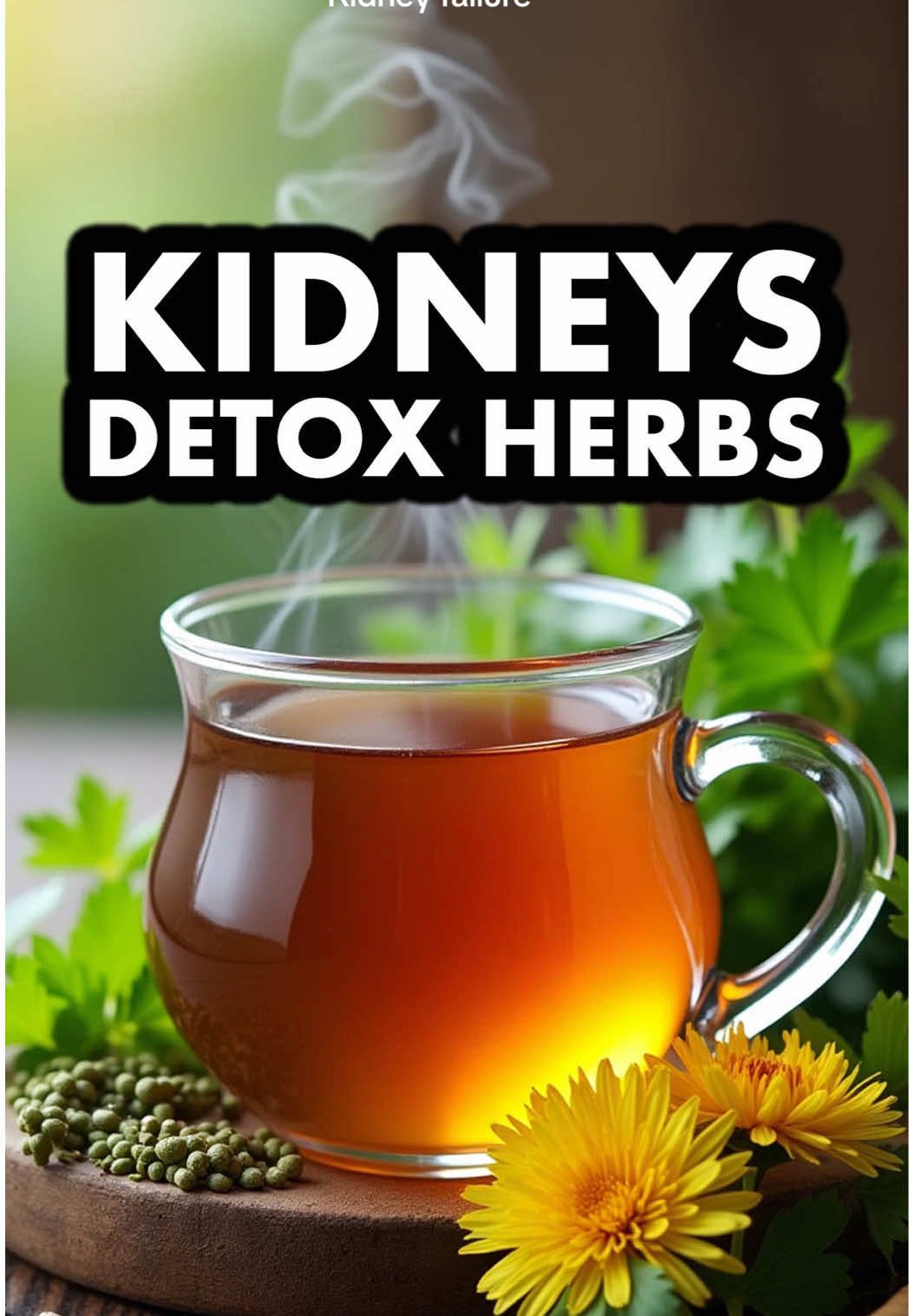 3 Herbs to Detox Your Kidneys Naturally! Nettle Leaf – Flushes toxins + boosts minerals Burdock Root – Cleanses the blood + supports the kidneys Dandelion Root – Boosts bile flow + helps your body filter waste Your kidneys work hard—give them a herbal reset! #KidneyDetox #HerbalTea #NaturalHealing #HolisticHealth #WellnessTips #kidneydisease #kidneyfailure 