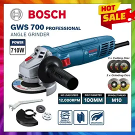 New BOSCH GWS700 710W 4'' INCH ANGLE GRINDER Only RM145.00!