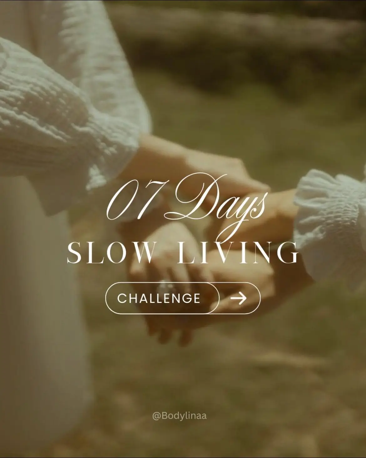 7 days. 7 rituals. A gentle return to you. Day 1 begins tomorrow—are you in? #SlowLivingWithBodylina #selflove 