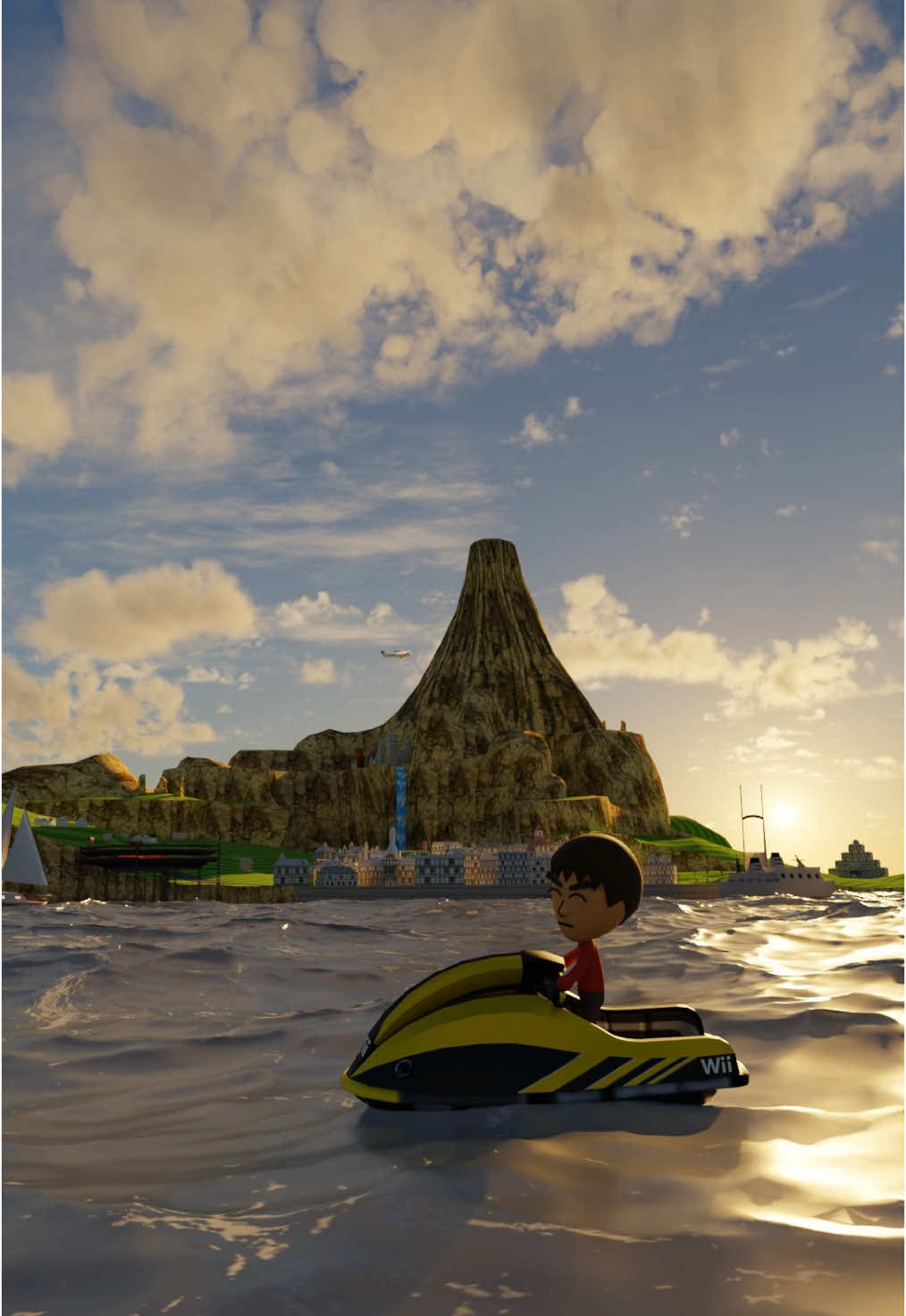 Réponse à @Fr Legends | mfoxiz  Voilà la version en format iPhone ! Merci à tous pour vos réactions sur mon dernier TikTok 🙏🏻💞 #blender #3d #wii 