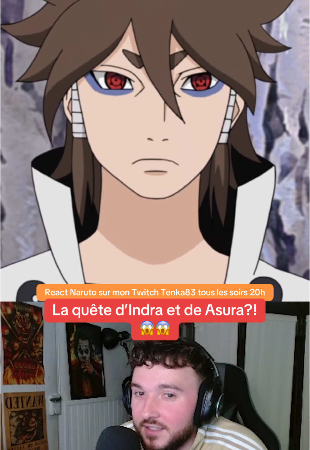 Rejoins moi sur Twitch tous les soirs à 20h lien en bio #naruto #narutoshippuden #react #reactanime #anime #twitch 