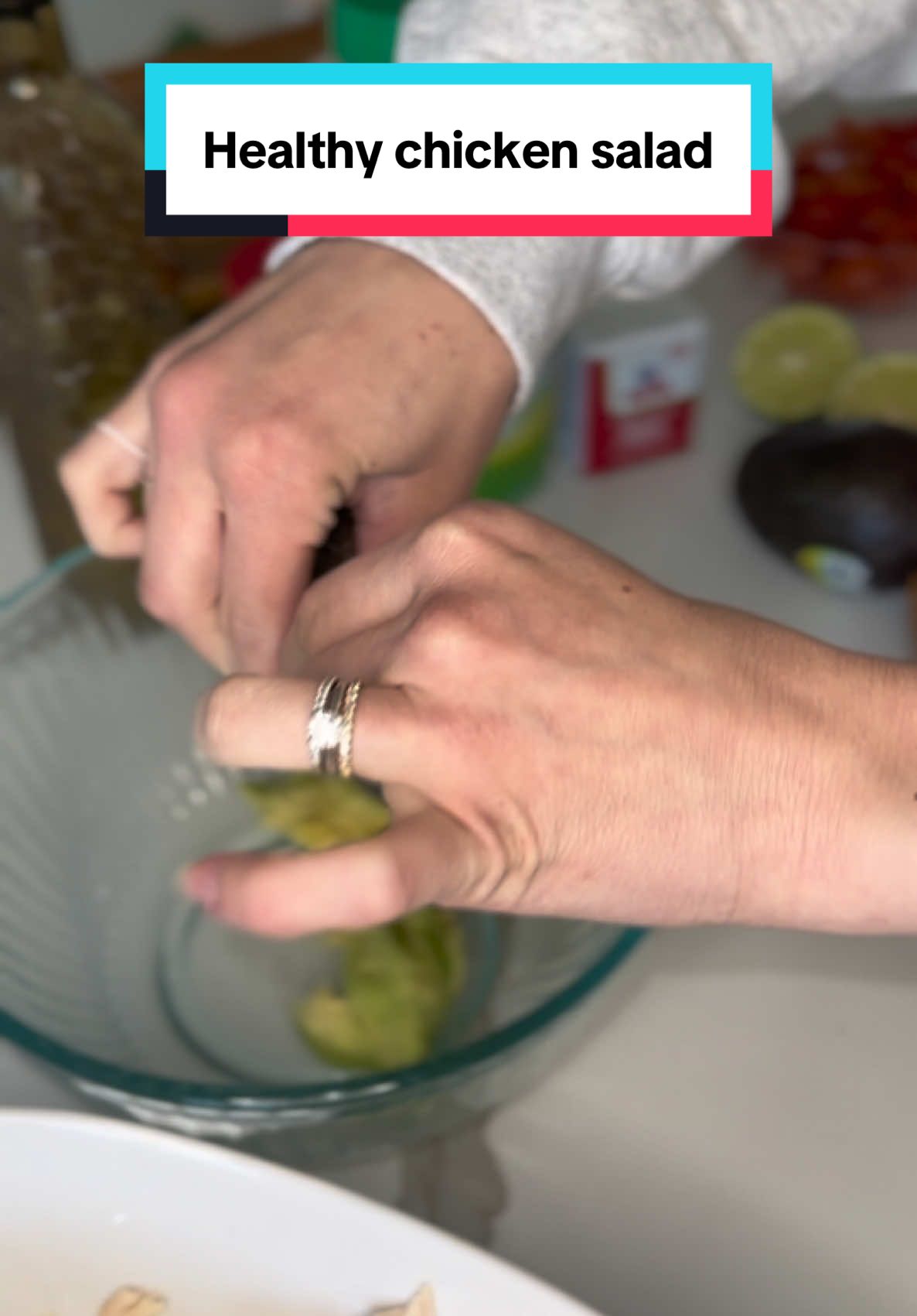 A healthy snack or lunch option! Love this chicken salad 