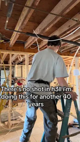 It’s a good job but not for me!#bluecollar #sparkylife #apprentice #electrician #electrical #electricianlife #xyzbca #tiktok #40 #newyear 