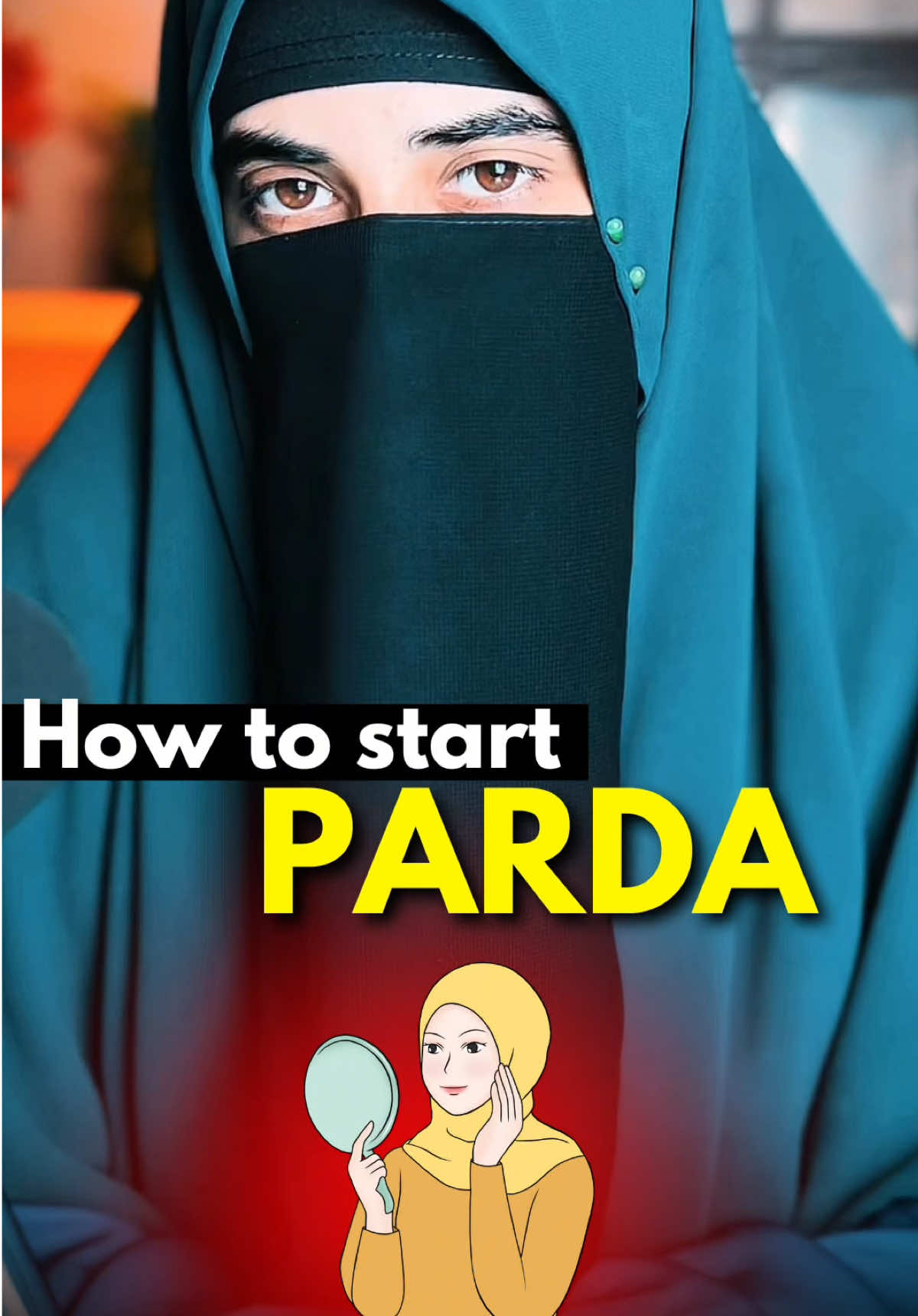 How to Start Parda ?🤔🧕🏻| #mishabashirofficial #fypviralシ #viral 